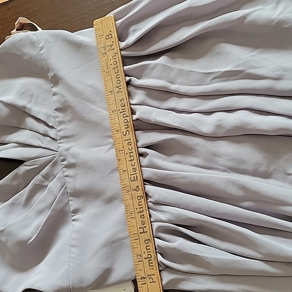 Fame and Partners Formal Maxi Dress In Gray/Mauve Size 4 - Picture 15 of 15